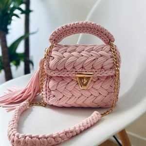 Handmade bag/Crochet bag/Crochet handbag/Hand knitted bag/Shoulder bag